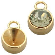 DQ Metal setting / charm for SS39 Chaton Gold